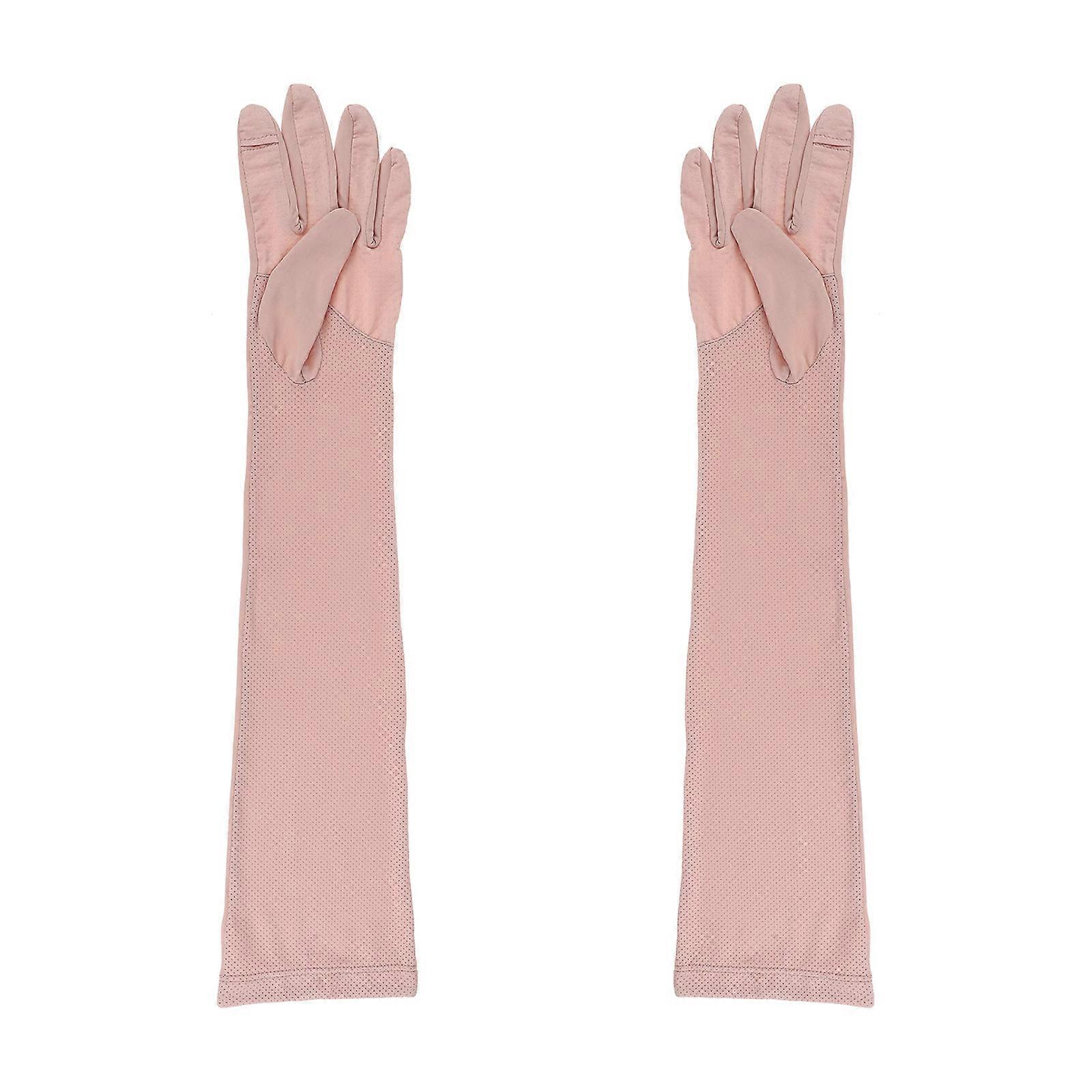 Hiking Sleeves Nylon And Ice Silk Cooling Function Protector For Biking And Driving 52X8CM 1Pair
