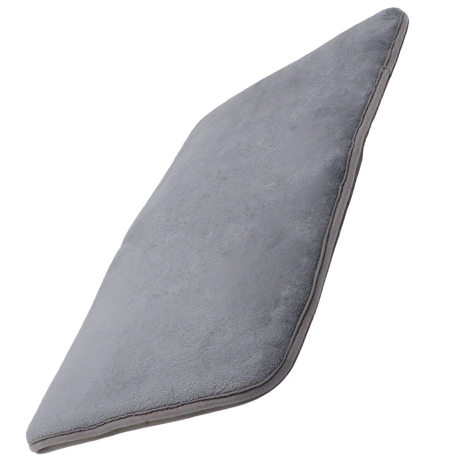 Bathroom Carpet Grey 60X40CM Nonslip Bath Rugs for Bathroom Floor Water Absorbent 1Set
