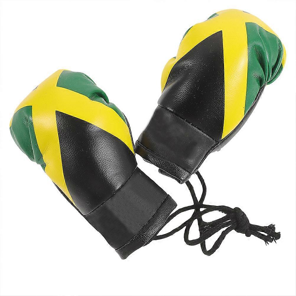 Delicate Hanging Boxing Gloves Miniature Punching Gloves Pendants Home Decoration PVC Keychain 1 Pair