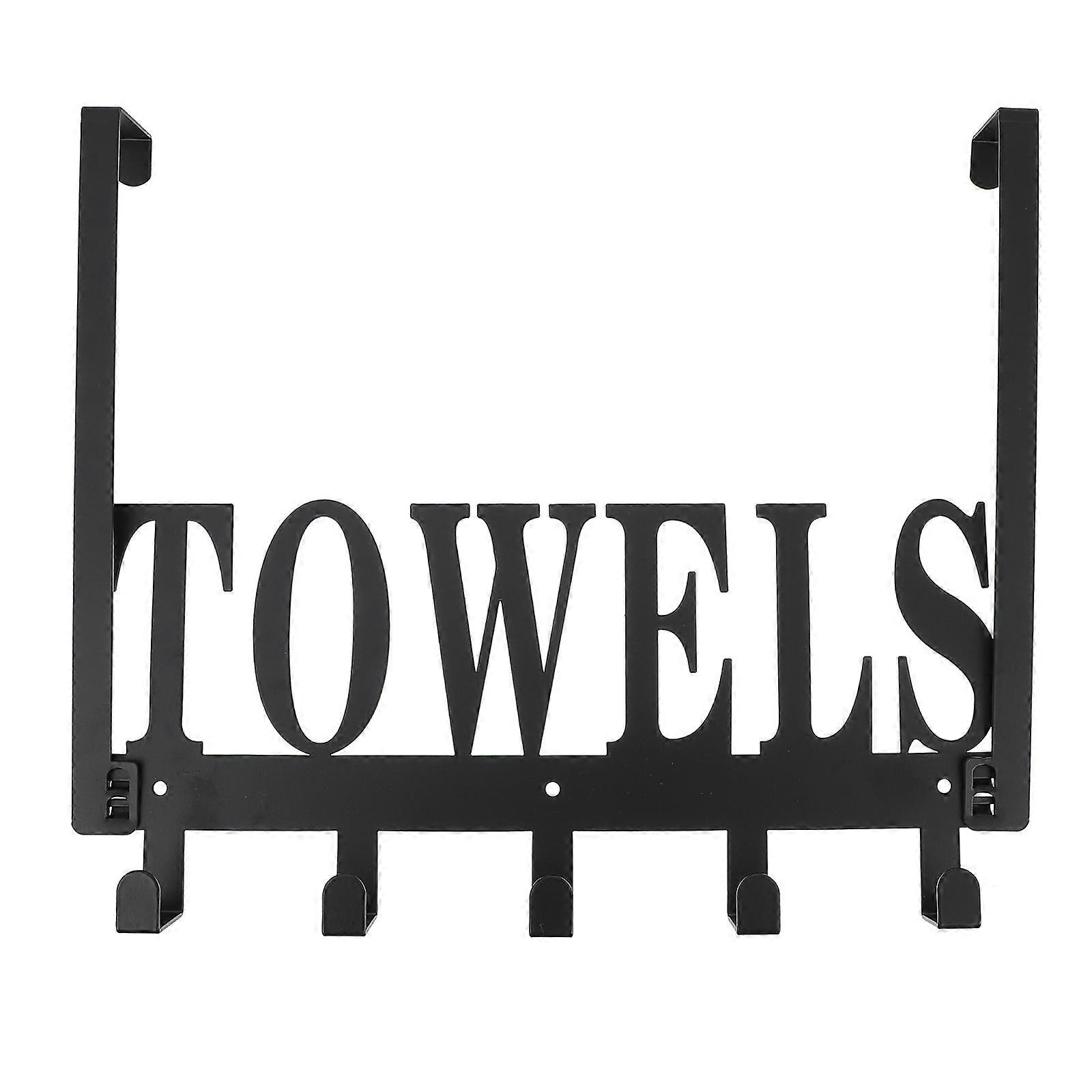 Hooks For Door Iron Storage Hooks Hanging Clothes Rack Smooth Edges Design 33.5X26.5CM 1Pack