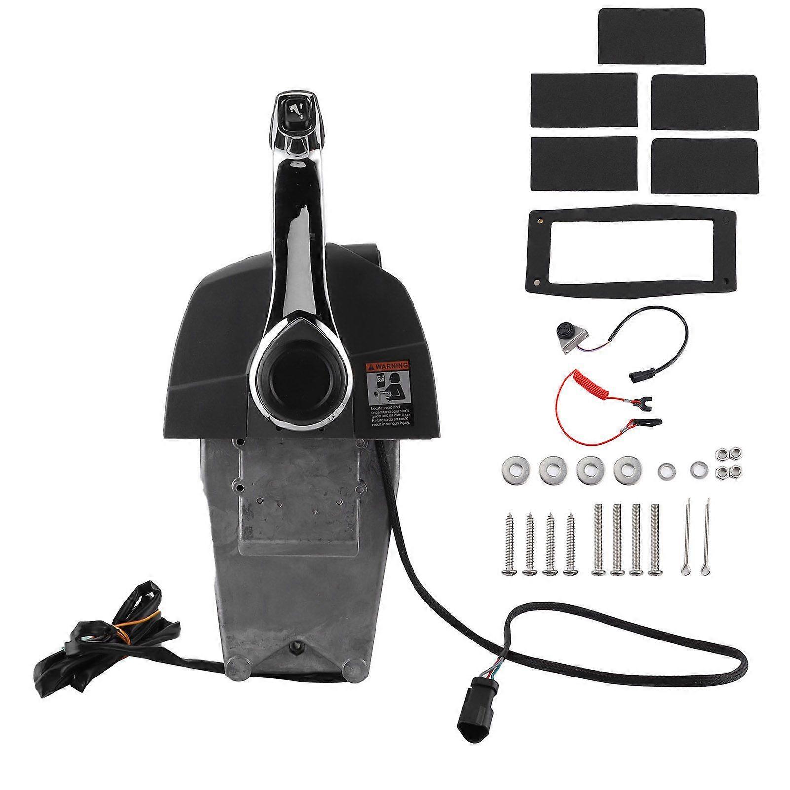 Outboard Remote Control Side Mount Single Lever Keyless 5006182 Fit for Evinrude Johnson Engine 1996?New