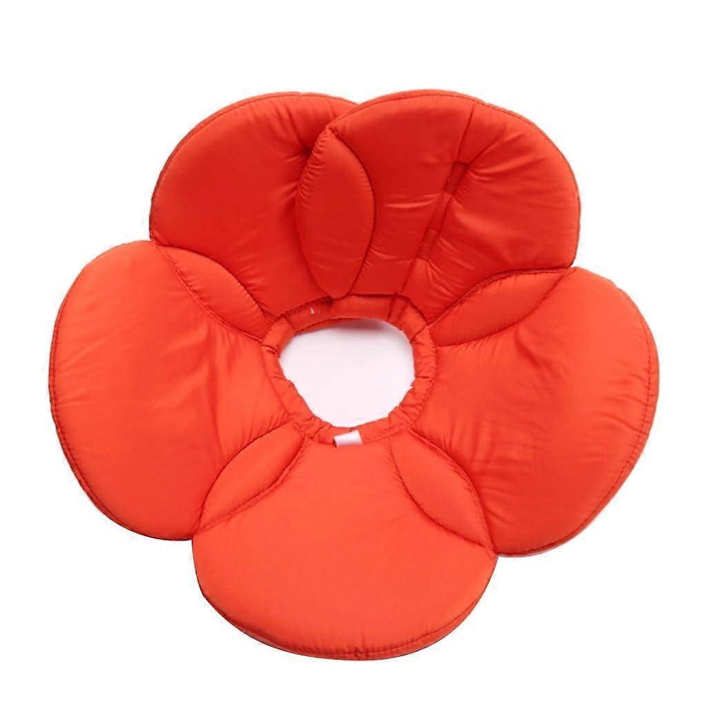 Comfortable Pet Collar Elizabethan Style For Dogs And Cats Colorful Padded Collar With Protective Cone Adjustable Size