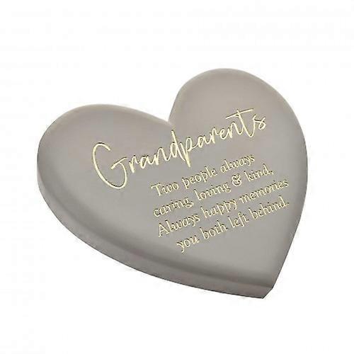 Thoughts of You Memorial Graveside Heart Plq - Grandparents