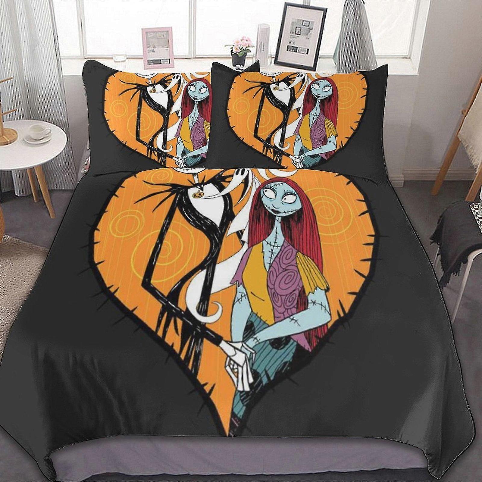Breathable 3 Pcs Bed Sheets Set with Duvet Cover and 2 Pillow Shams for All Seasons Bedding