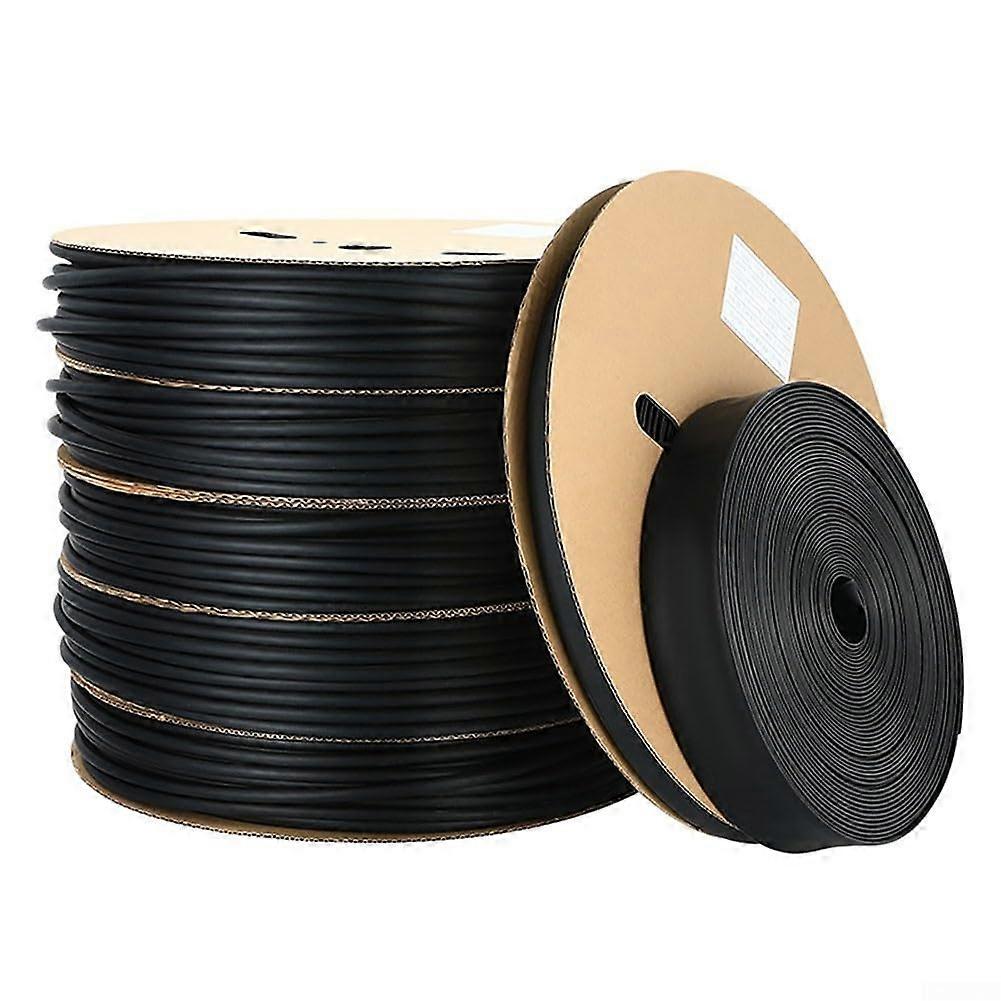 Doublewalled heat shrink tubing roll, 10 m length, for electrical applications, stretchable and vibrationresistant, waterproof seal (50 mm) 50mm