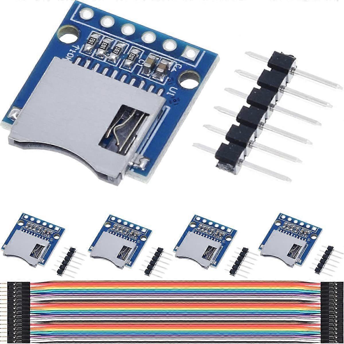 2025 Latest Model 5PCS Micro SD Card Module Mini TF Card Reader Adapter Memory