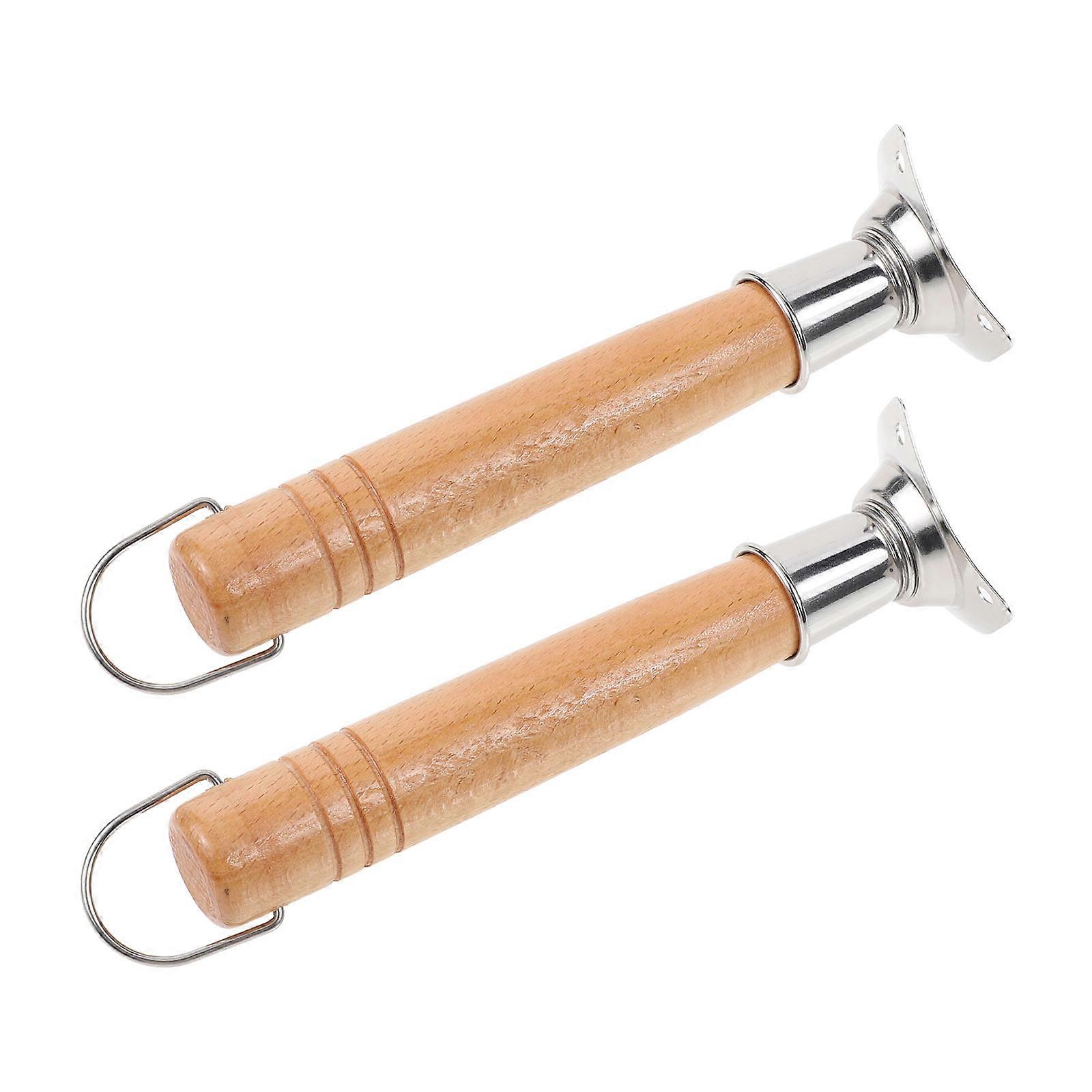 Wooden Handle for Pot Made of Stainless Steel with Strong Grip and Ergonomic Design Multi Color Fits Most Pots 2pcs
