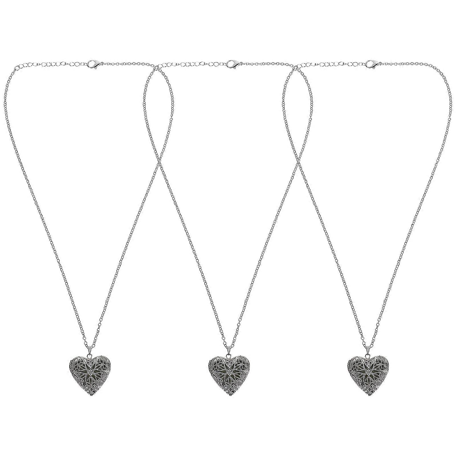Here's a refined and attractive product description you can use for marketing or listing the item:

 

**3pcs Heart Shape Hollow Pendant Necklace –