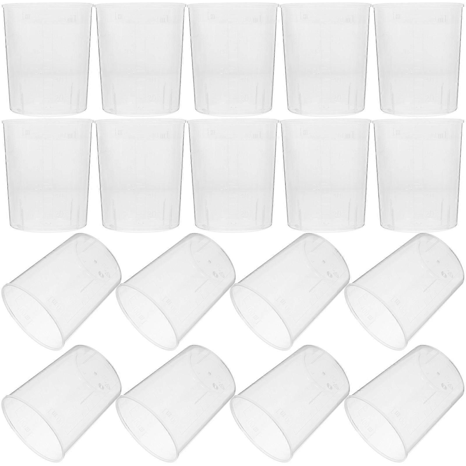 Transparent Measuring Cups Set of 50 with Marking Scales for Accurate Measurement 100ML