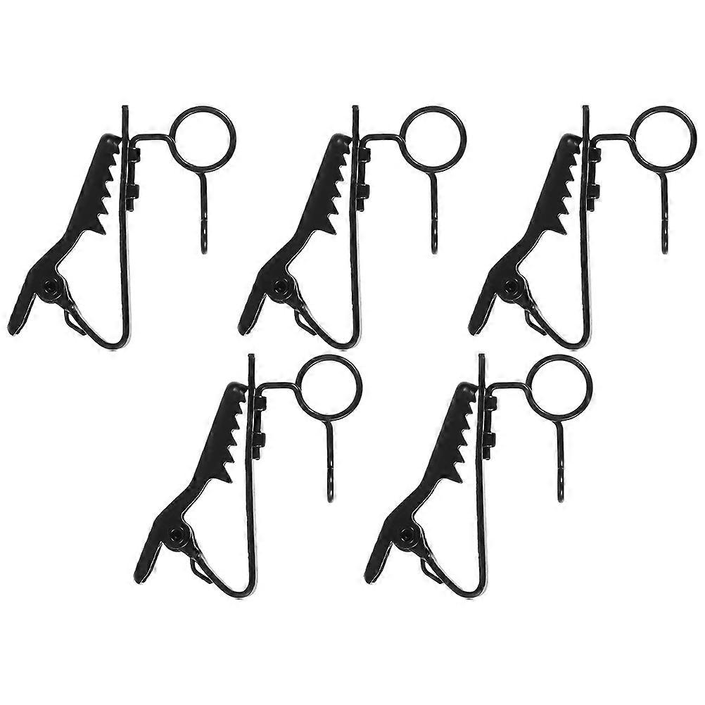 5pcs Microphone Clips for Lavalier Mics, Sturdy Lapel Clamps for Easy Installation in Video Recording and Live Streaming