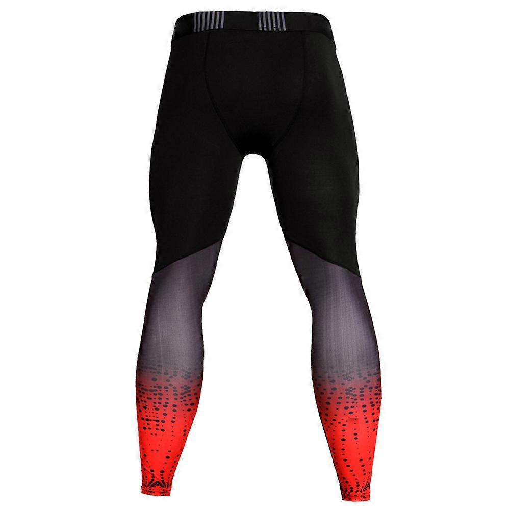 Mens Tights for Sports Moisture-Wicking Muscle Support XXXL Red 1Pcs