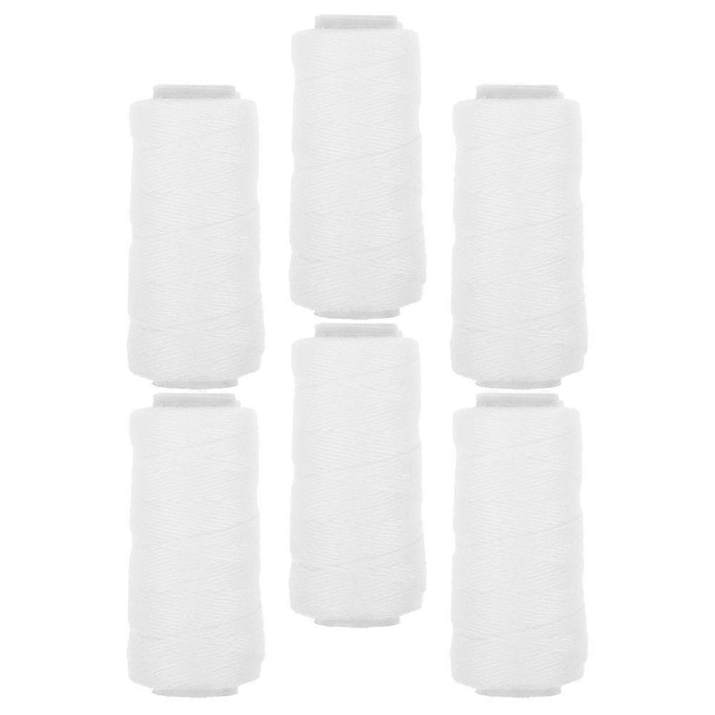 Cotton Threading Tools 6 Rolls for Facial Hair Removal – Soft, Durable Strings for Painless Eyebrow, Lip & Chin Hair Removal