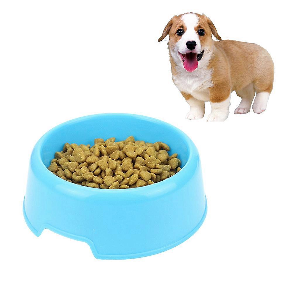 Non Slip Candy Color Dog Feeding Bowl Durable Plastic Pet Dish for Cats and Dogs Easy to and Water Feeder