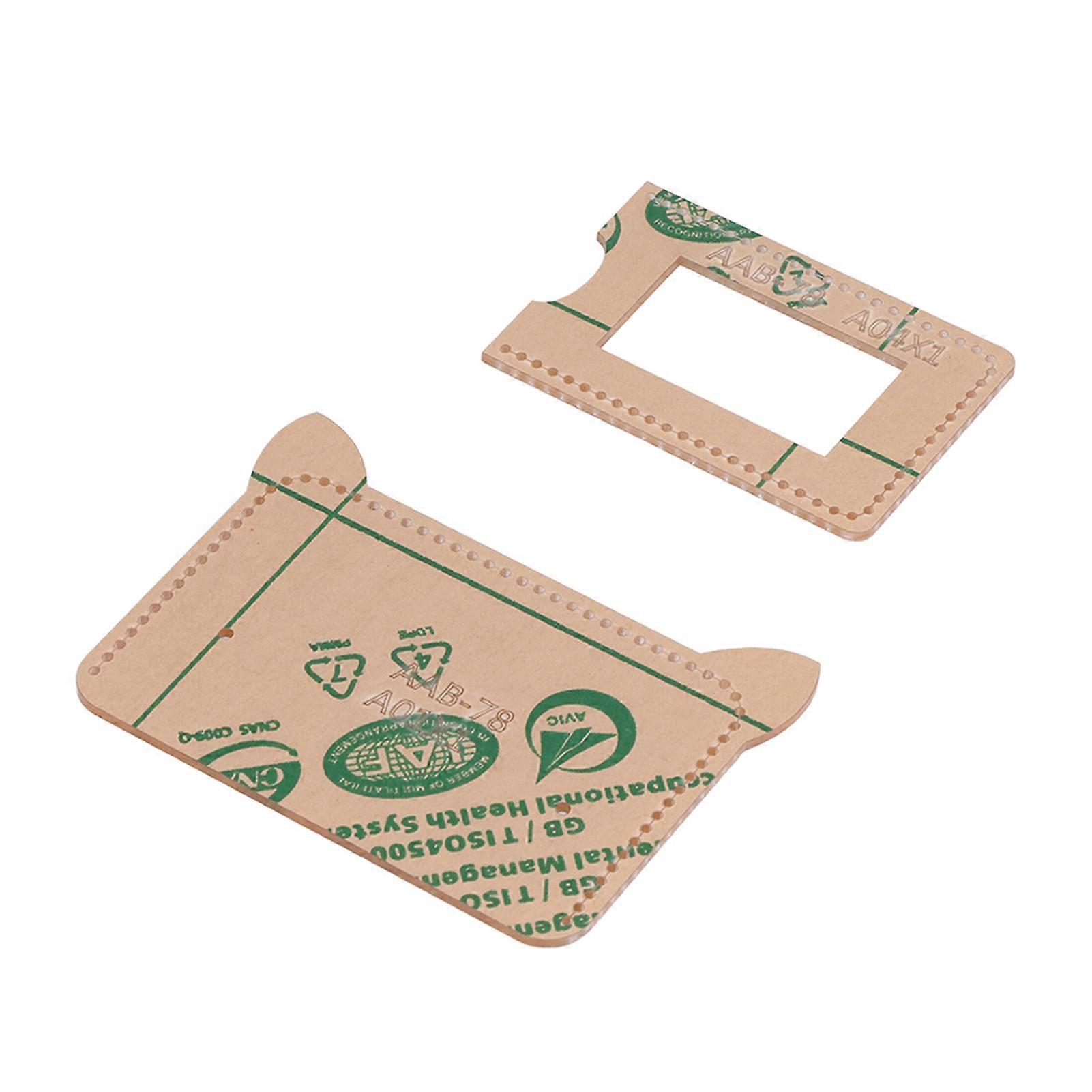 DIY Acrylic Template 12x8.5cm Wallet Making Accurate Highly Durable Reusable Acrylic Stencil Template