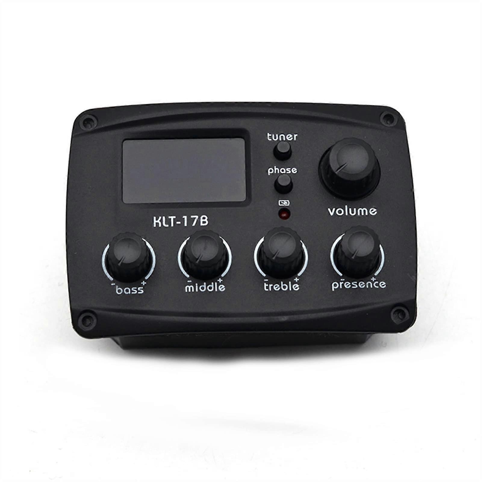原声吉他 EQ 前置放大器,带数字过程调谐器 4 带调音器的 EQ EQ 吉他拾音器拾音器 原声吉他
