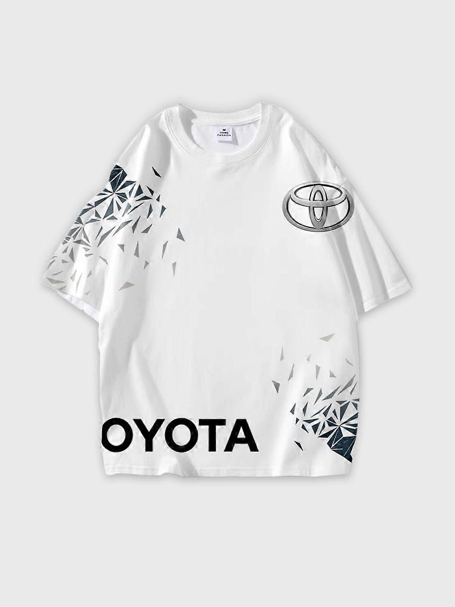 T-shirt round neck Pattern loose short sleeve C3002