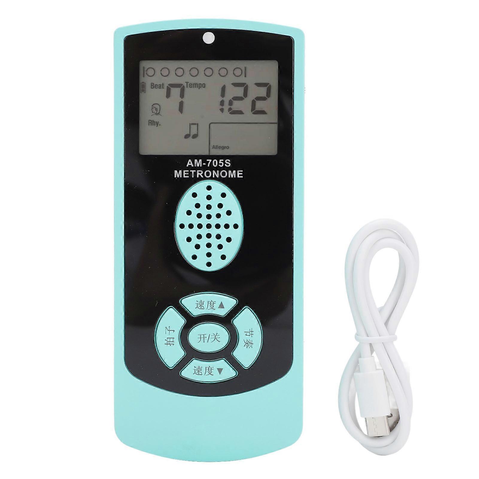 Digital Metronome High Accuracy Universal Vocal Counting Metronome with LED Indicator