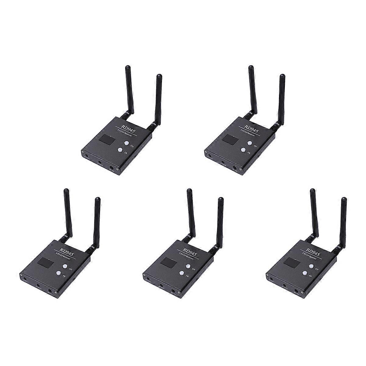 5X FPV 5.8 GHz 48CH RD945 Diversity Receiver with A/V and Power Cables