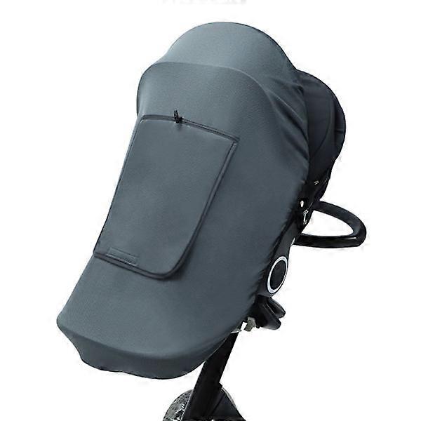 Stroller sunshade, sunshade for stroller and pram with viewing window, universal stroller shade, sunshade UV protection blackout curtain for children