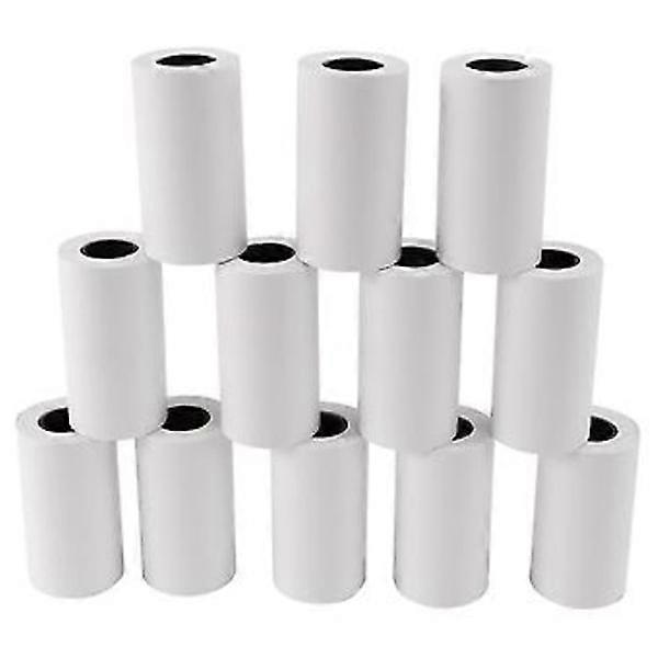 Bedruckbares Aufkleberpapier Blau auf Weiß Thermodirektpapier Selbstklebend 57 x 30 mm für Drucker 12 Stück