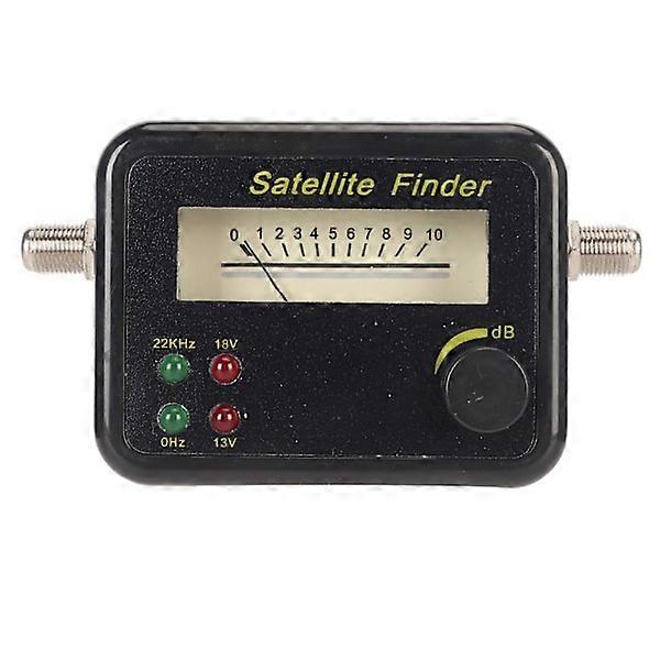 Portable Digital Satellite Finder with LNB to REC Connector - SAT Finder for C Ku Band, Signal Meter