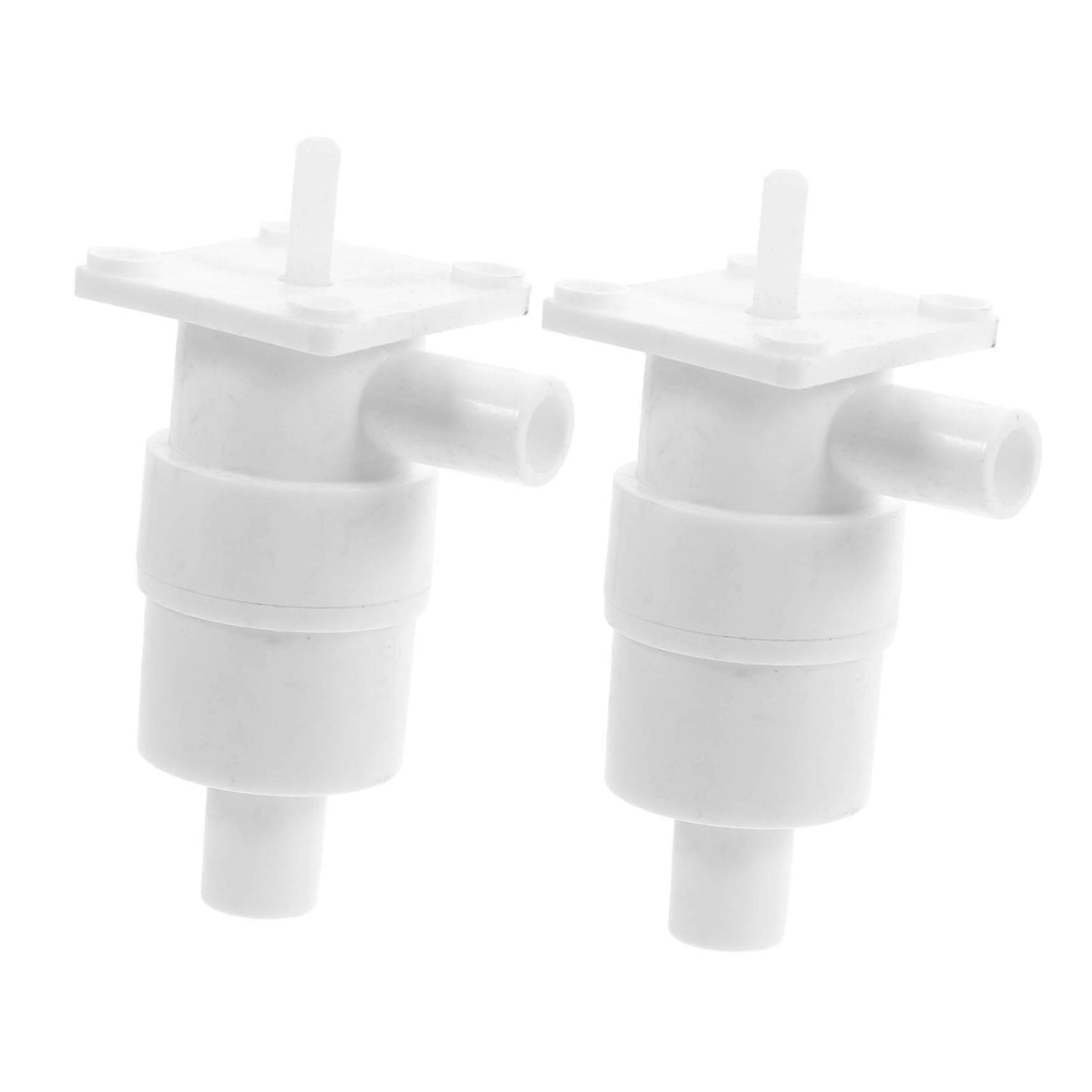 2 Pcs Release Rubber Valves Spigot Cap Replacement Drinking Fountain Accessories Plastic White Plastic Spigot Replacement
