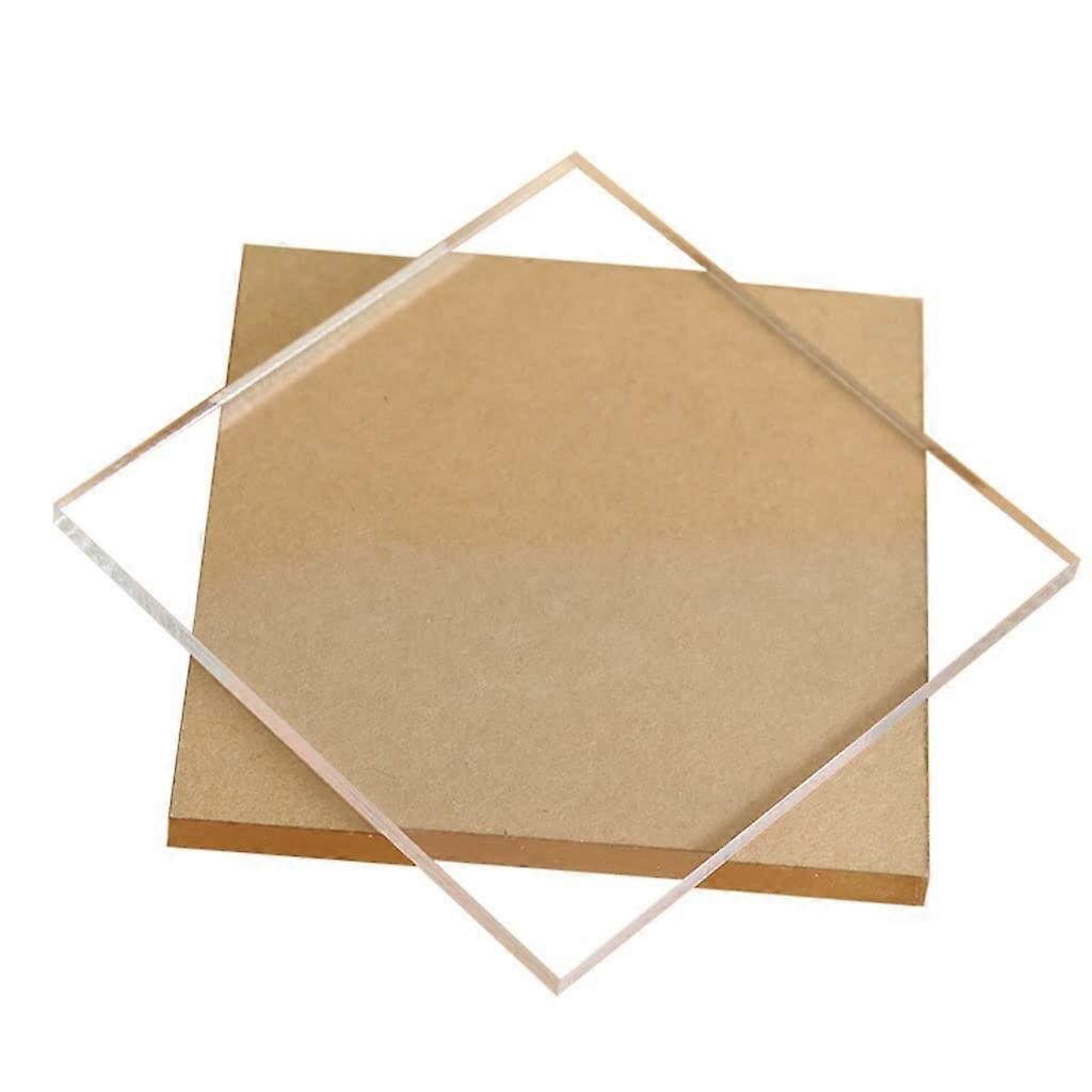 1 Piece 200 x 200 mm Transparent Acrylic Sheet, 2 mm, 3 mm, 4 mm, 5 mm, Clear Plastic Sheet for Signs, DIY Display (5 mm) 5mm