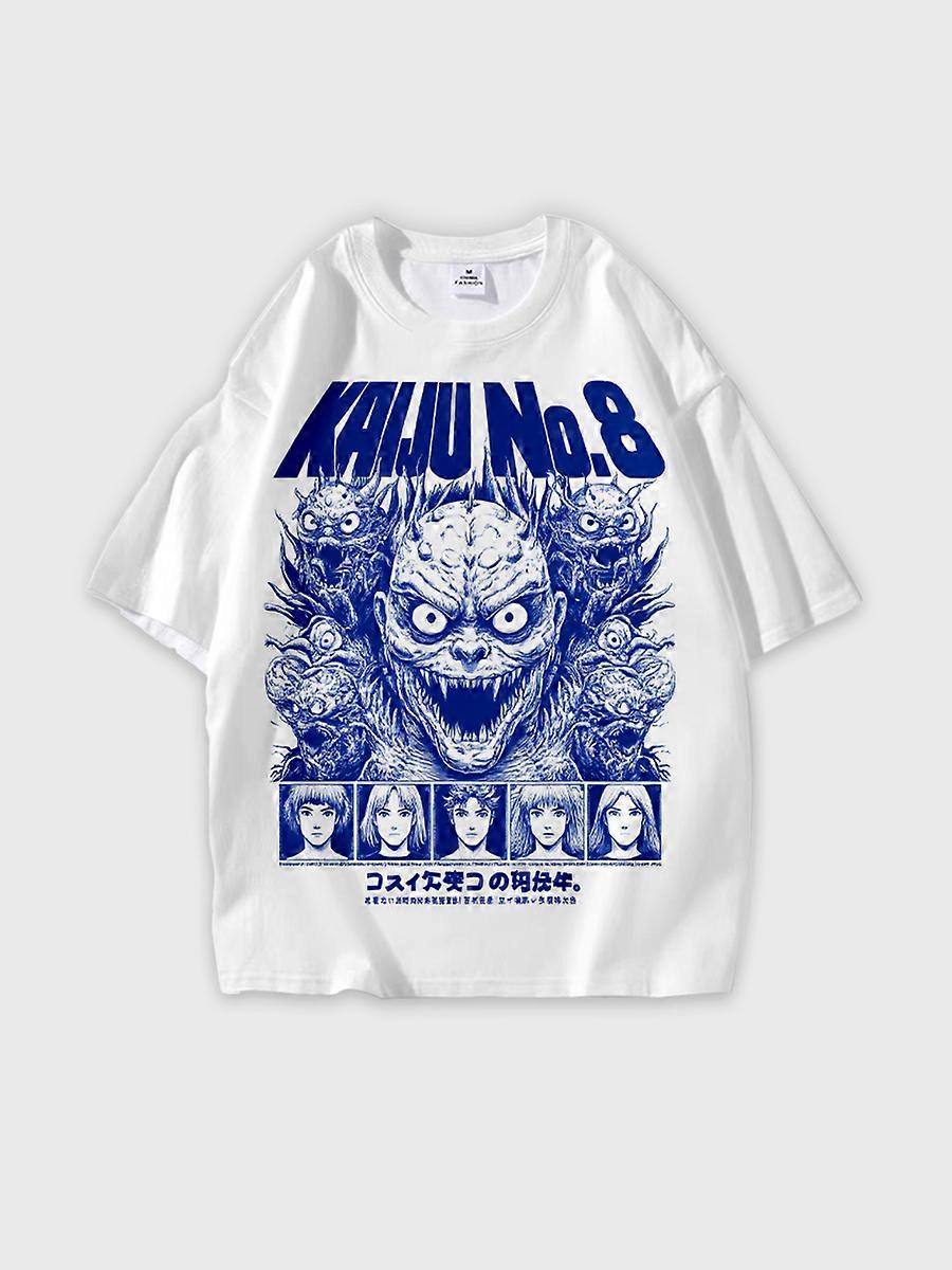 T-shirt round neck Pattern loose short sleeve P2609