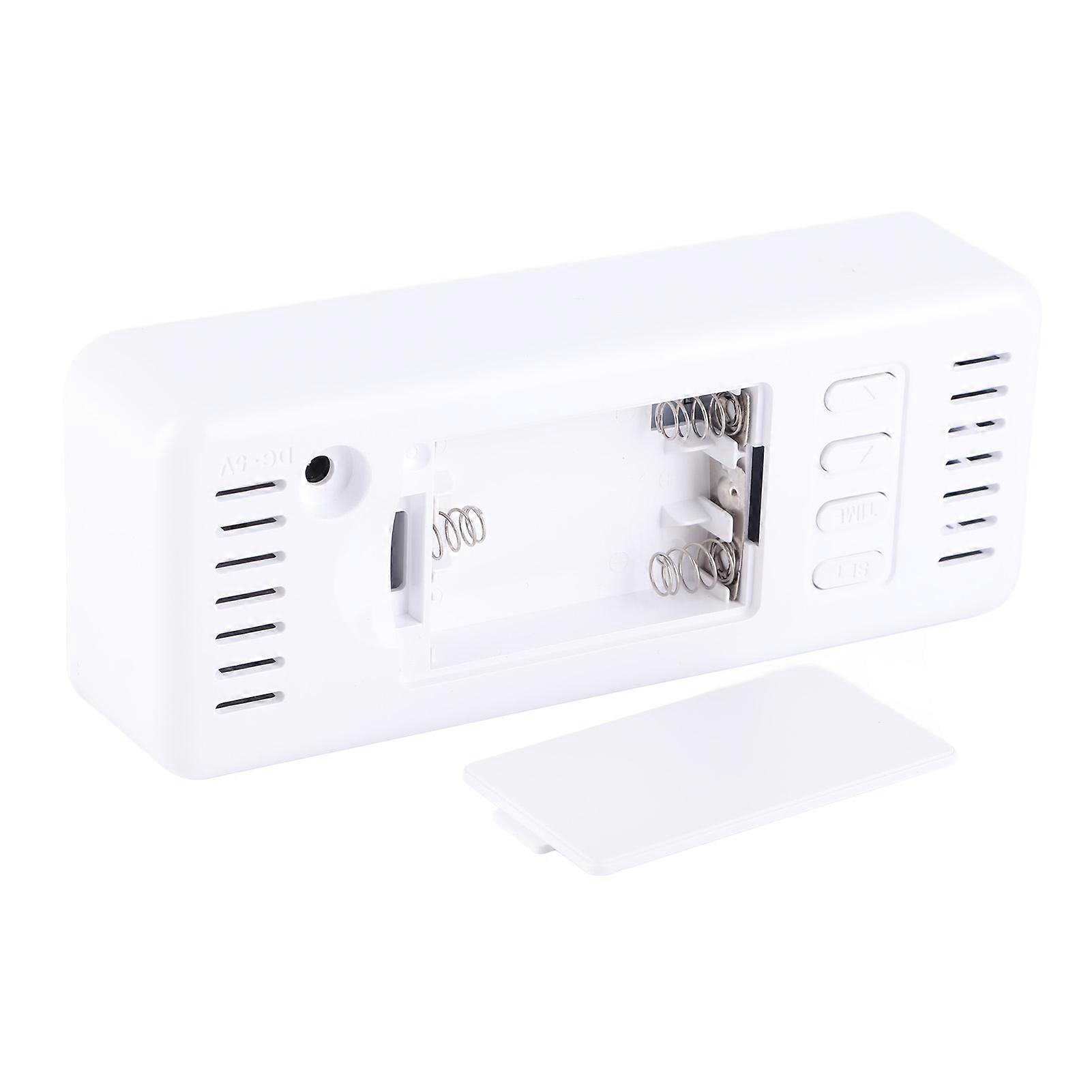Digital Clock Northern European Style White Simple Large Font Bedroom Clock for Gift Giving