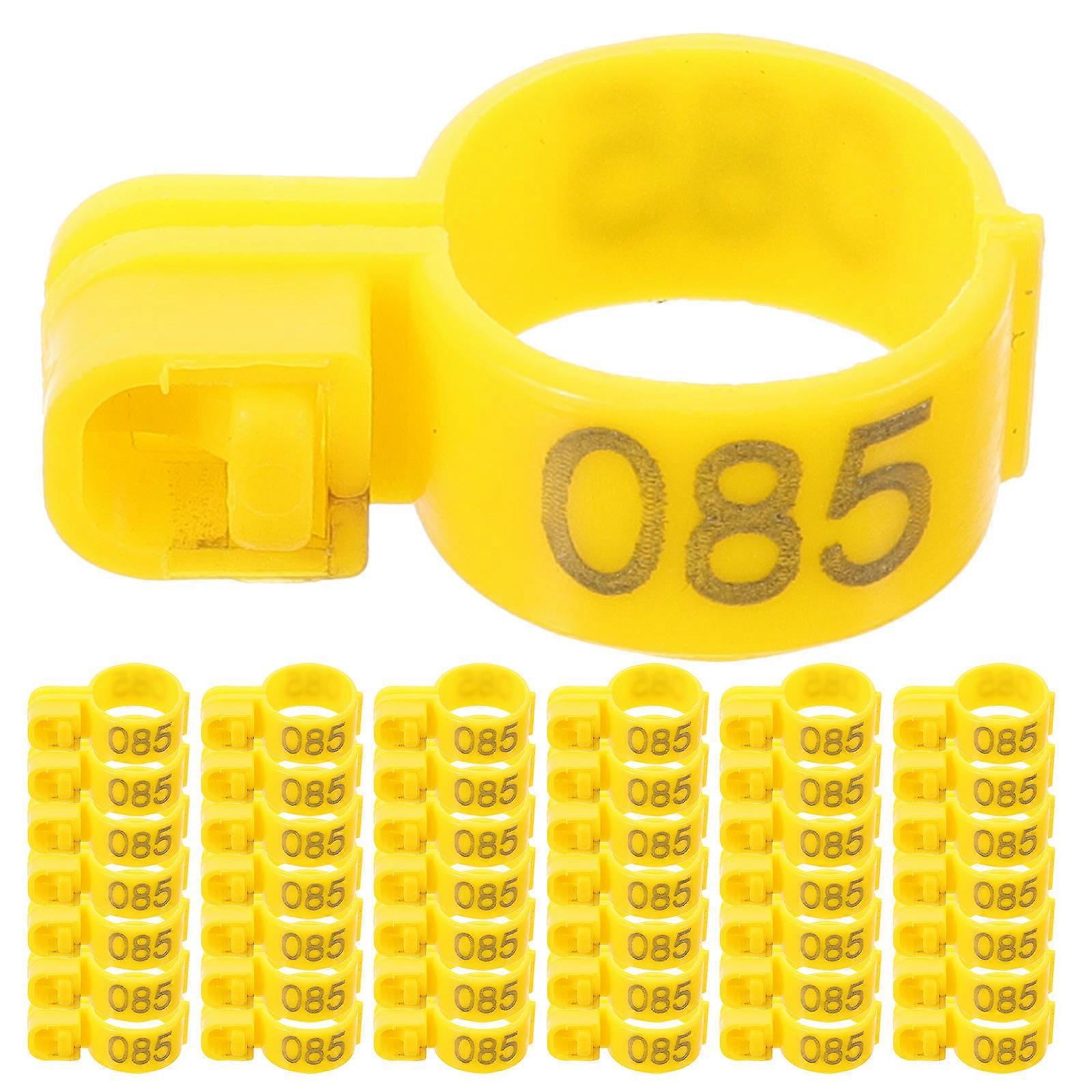 Chicken Identification Leg Rings 100Pcs Lightweight Poultry Leg Marking Bands Designed For Ducks Geese And Chickens 3X1.8Cm