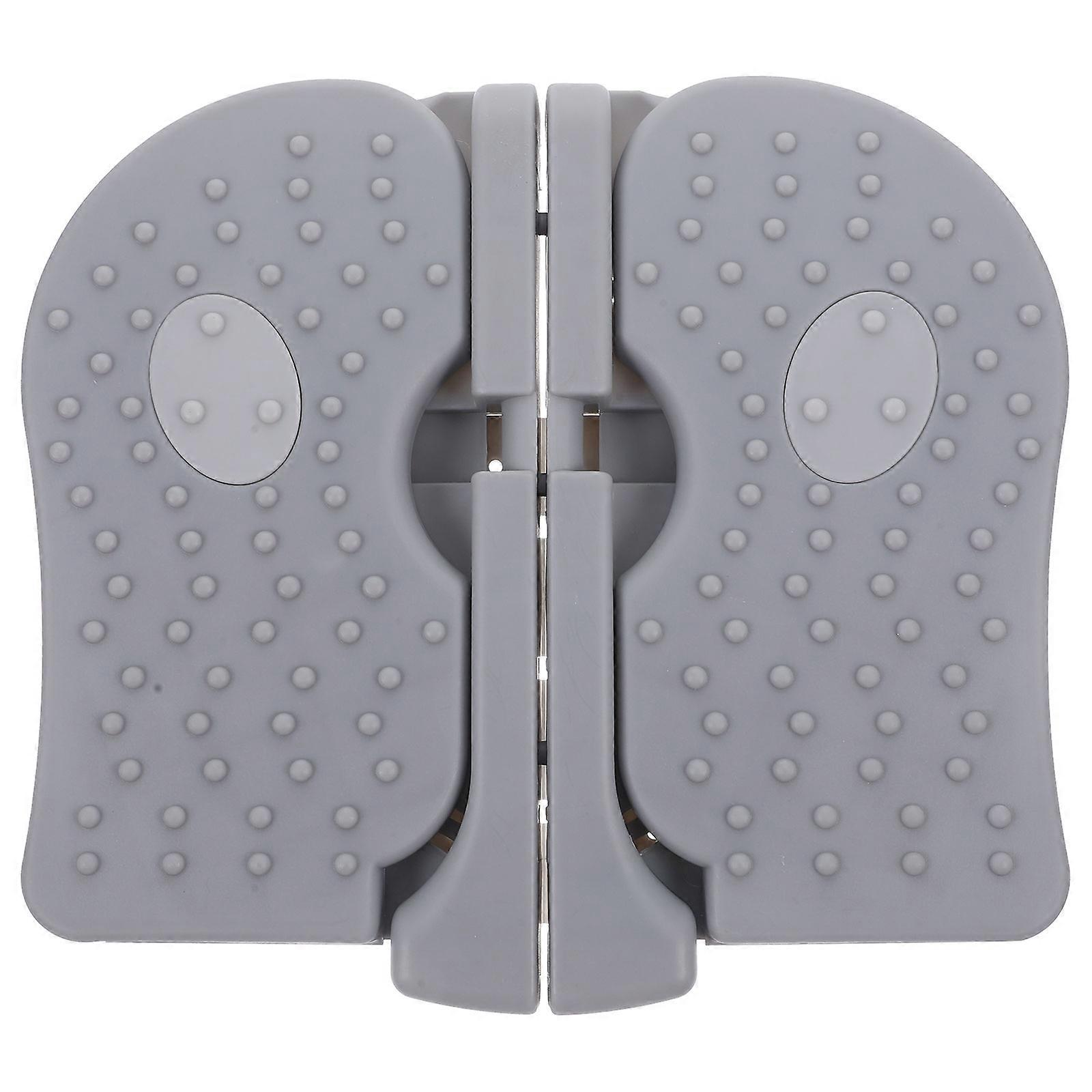 Aerobics Stepper Platform 1Set Portable Fitness Equipment For Home Use Compact Grey Exercise Climbing Tool