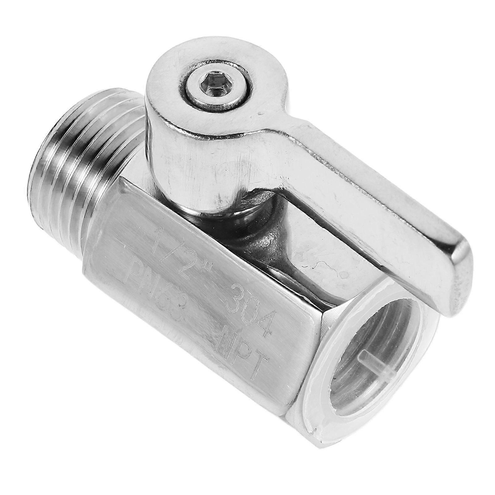 Stainless Steel Ball Valve Water Pipe Switch for RV Home Industrial Use DN15 or 1 2 Inch 1 Set