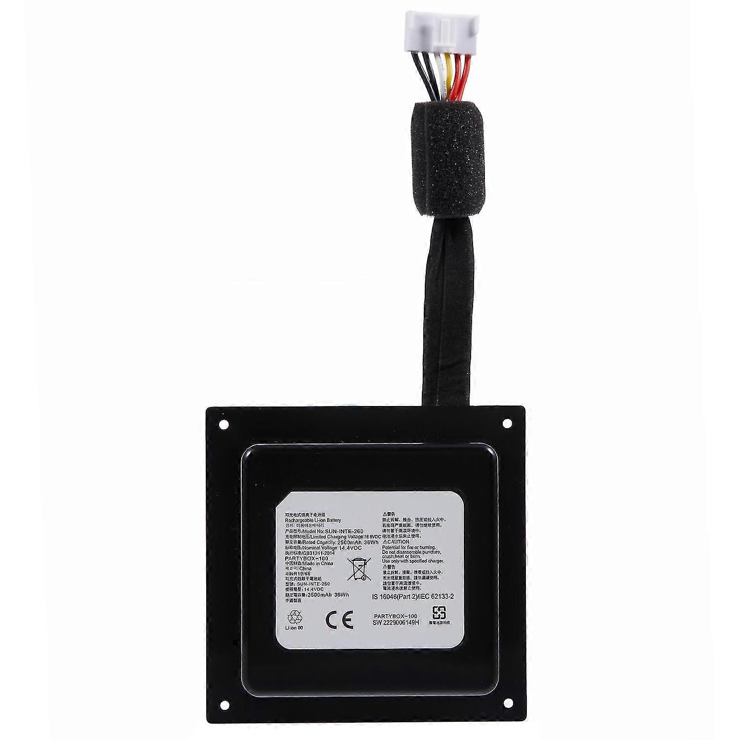 For JBL Partybox 100 Li-Ion Polymer Battery Assembly Part 14.40V 2500mAh (Encode: SUN-INTE-260) (Wit