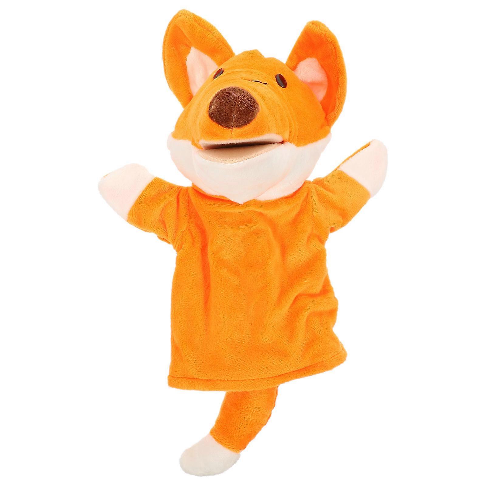 It looks like you've shared a product title or description for a **Plush Fox Hand Puppet**! This type of toy is great for a variety of developmental