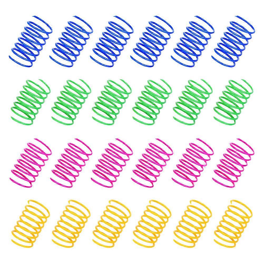 36pcs Pet Toys Cat Spring Toys for Boredom Relief Random Color