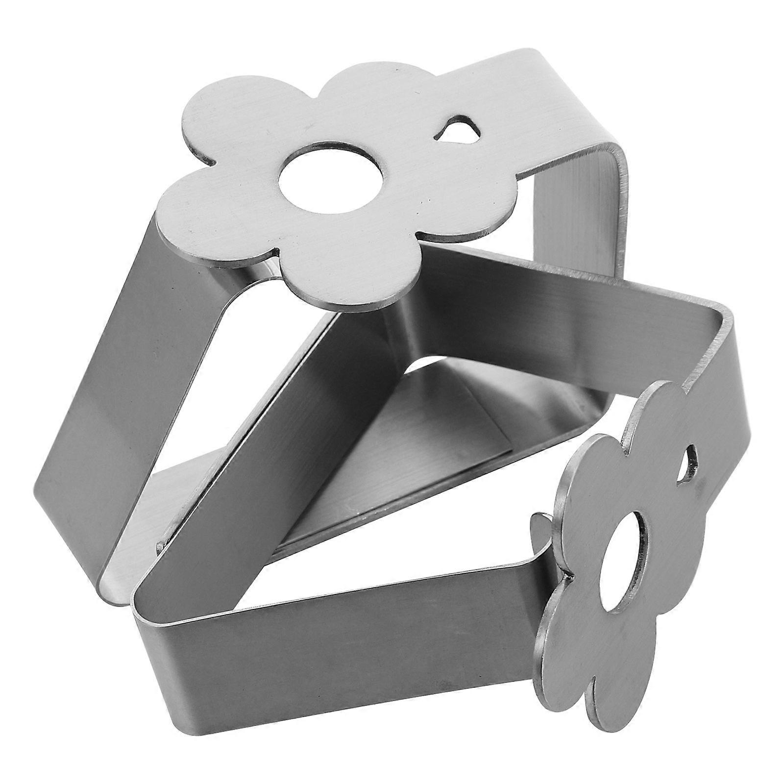 2pcs Stainless Steel Table Cloth Fixing Clamps Tablecloth Adjustable Clips