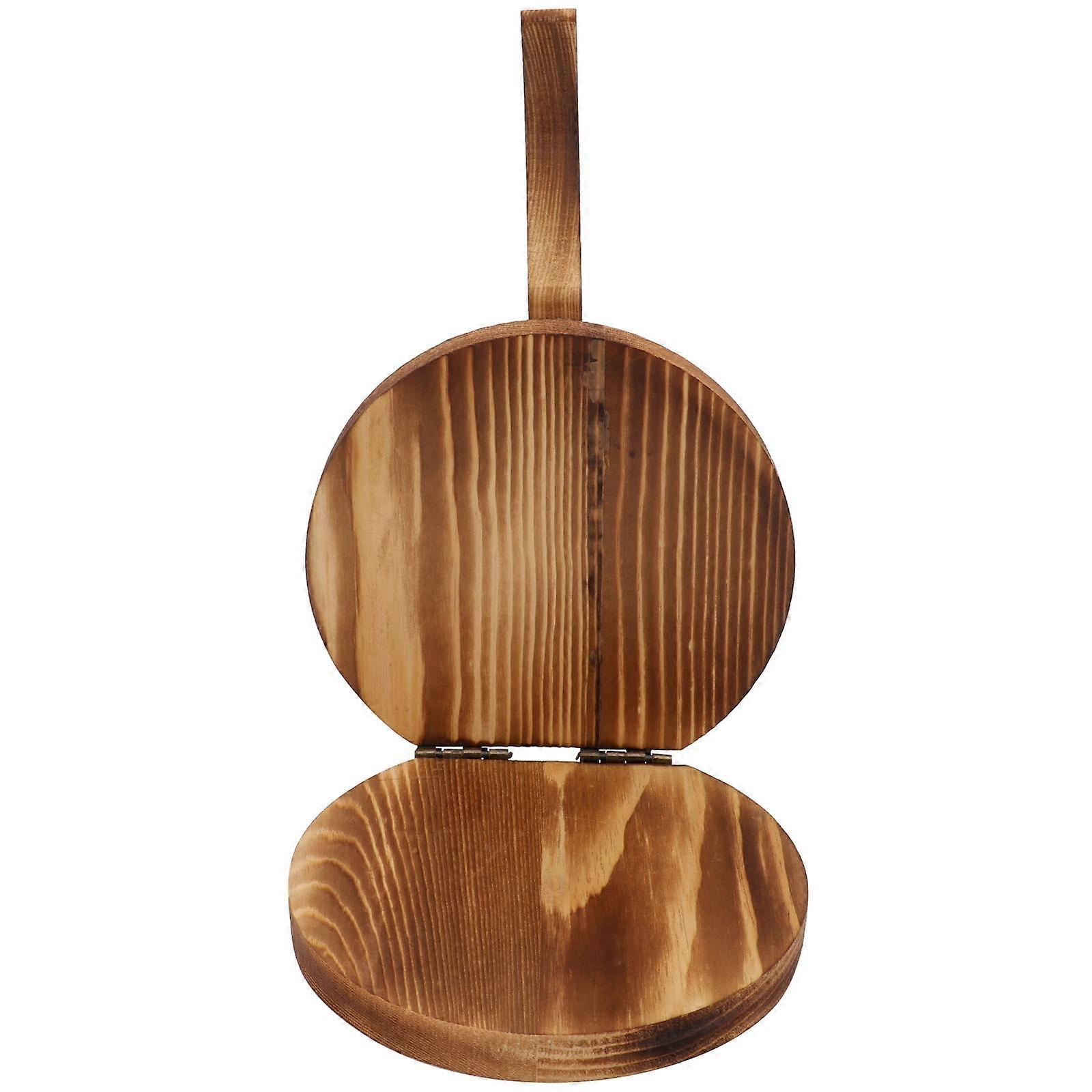 Wooden Dough Mold for Cooking Brown Plastic Multifunctional Dumpling Wrapper Presser 1Pc