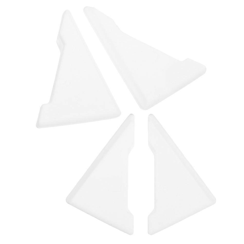 Silicone Automotive Door Corner Protectors   Soft Car Edge Guards for Scratch & Collision Prevention, Includes Installation Tool, Decorative White