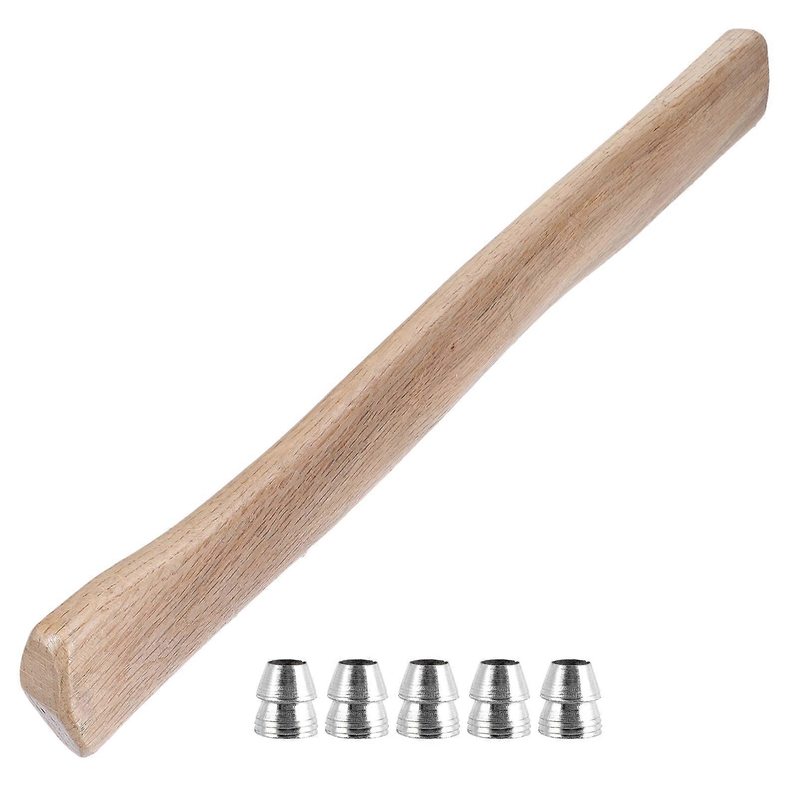 Replacement Hatchet Handle Woodworking Tool With Wedges Ergonomic Wood Handle 40x4.5cm Woodworking Tools 1Set