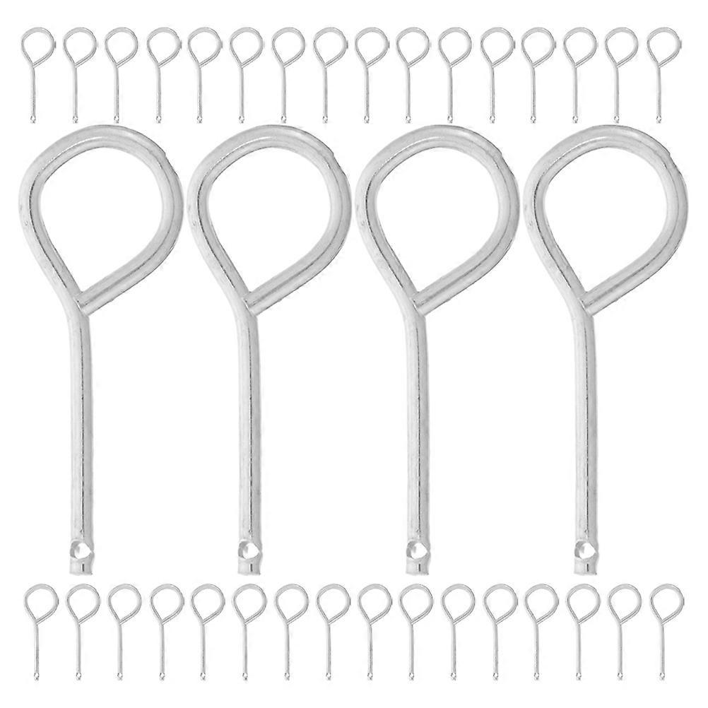 Fire Extinguisher Lock Pins Replacement Safety Pins for Secure Activation Compatible with Various Fire Extinguishers Easy to Use and Portable 100pcs