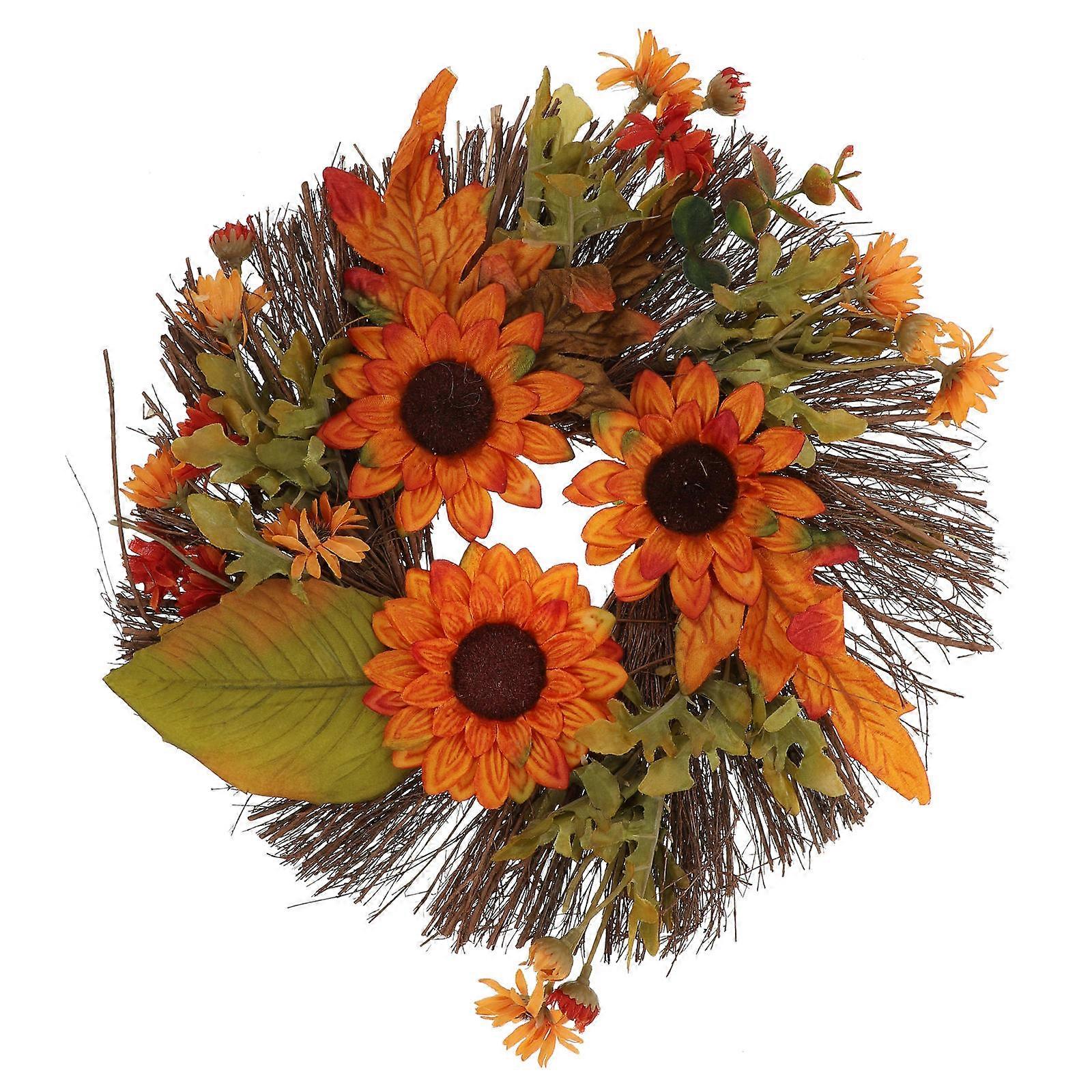 Light Up Flower Wreath Realistic Artificial Flowers For General Users Suitable For Home Decoration And Indoor Outdoor Use 1Pc