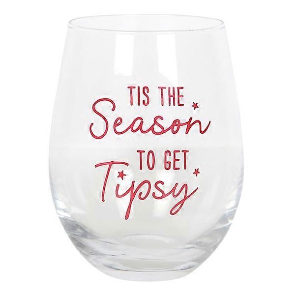 Something Different Season To Be Tipsy Stemless Wine Glass One Red/Clear One Size