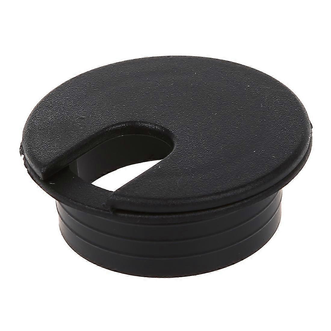 10 pcs 35mm black cable grommet outlet desk table wire