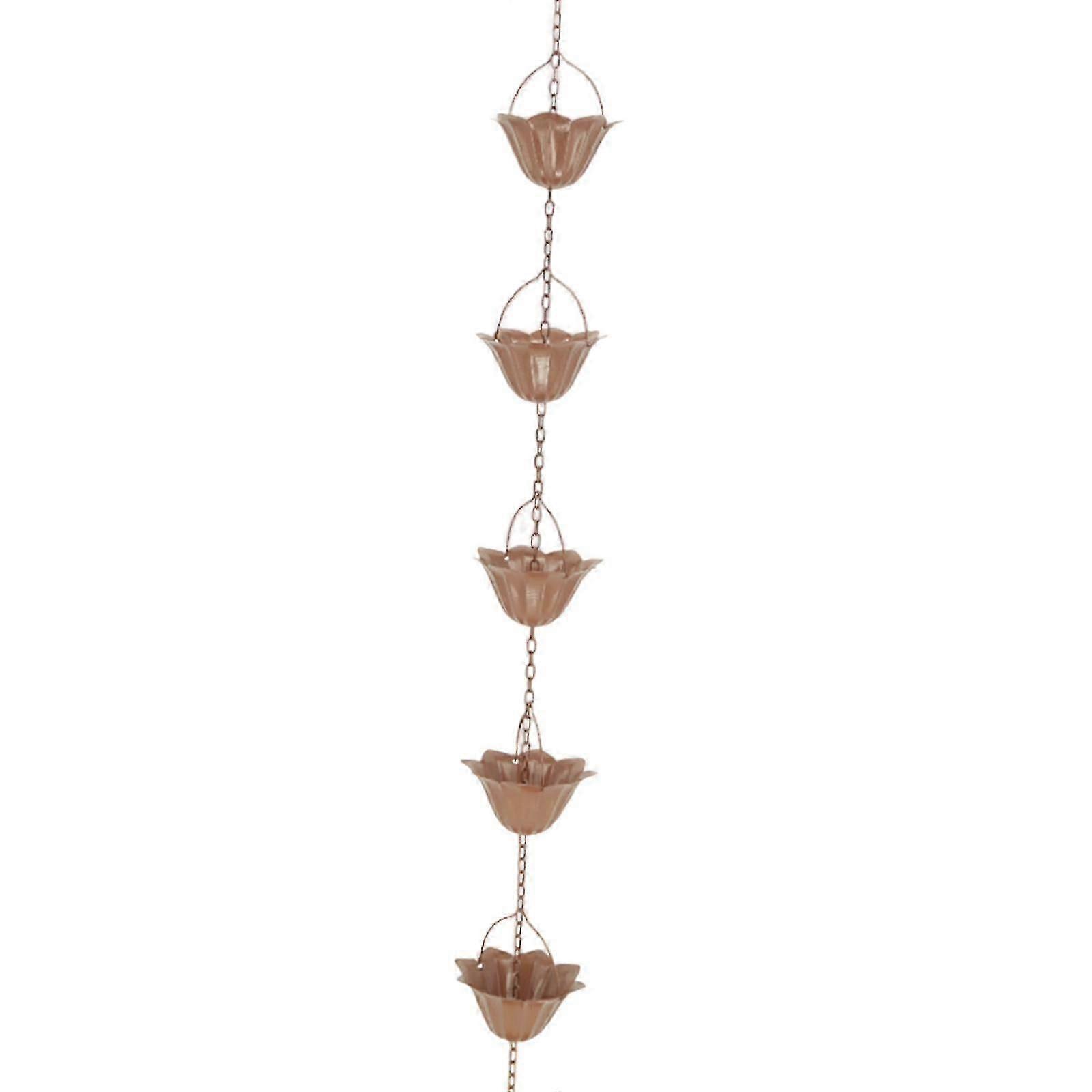 Garden Rainwater Diverter Catcher Chains, Hanging Gutter Chain for Downspout Villas