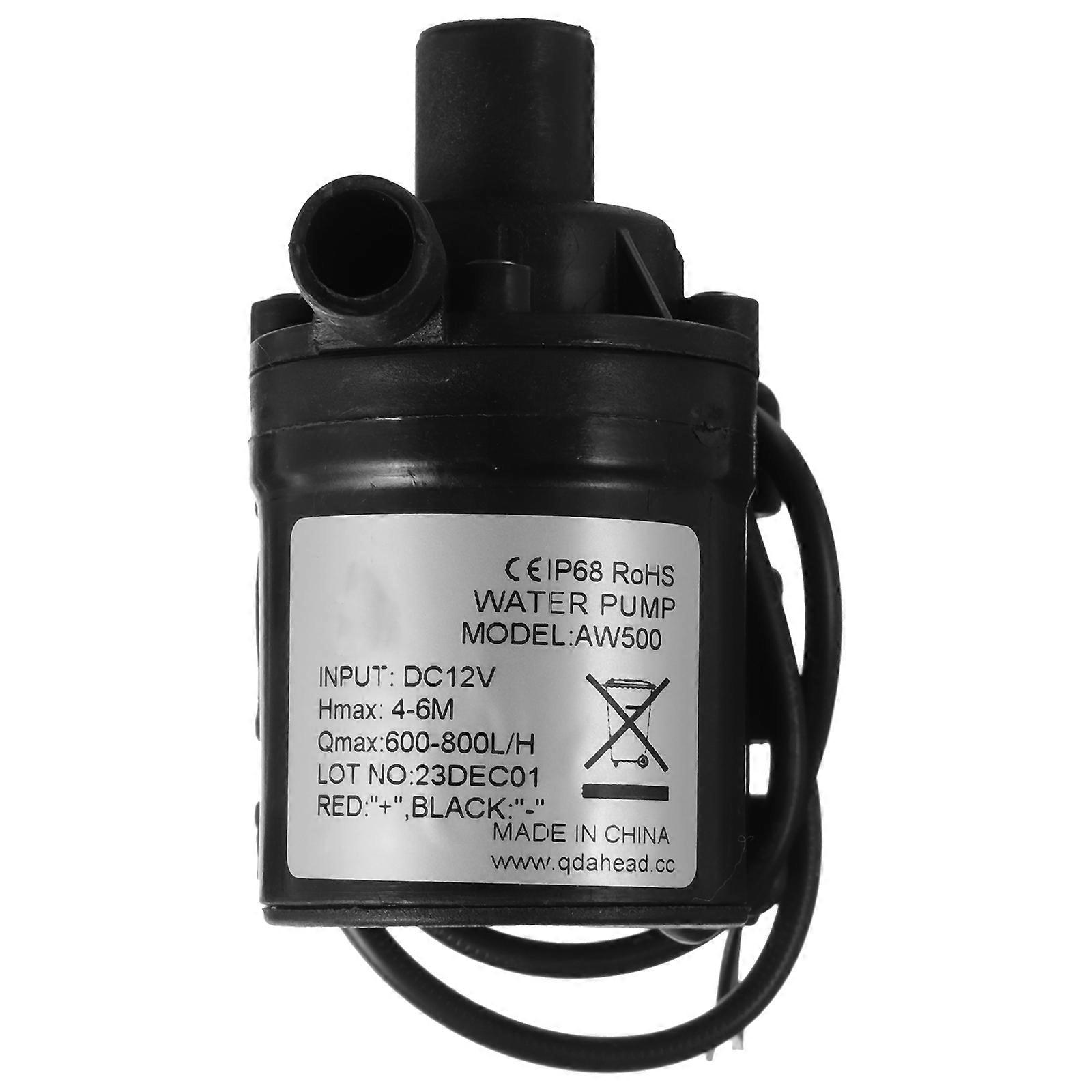 Mini Fountain Pump Booster Pump for Garden Use DC12V Power Supply 1Pcs