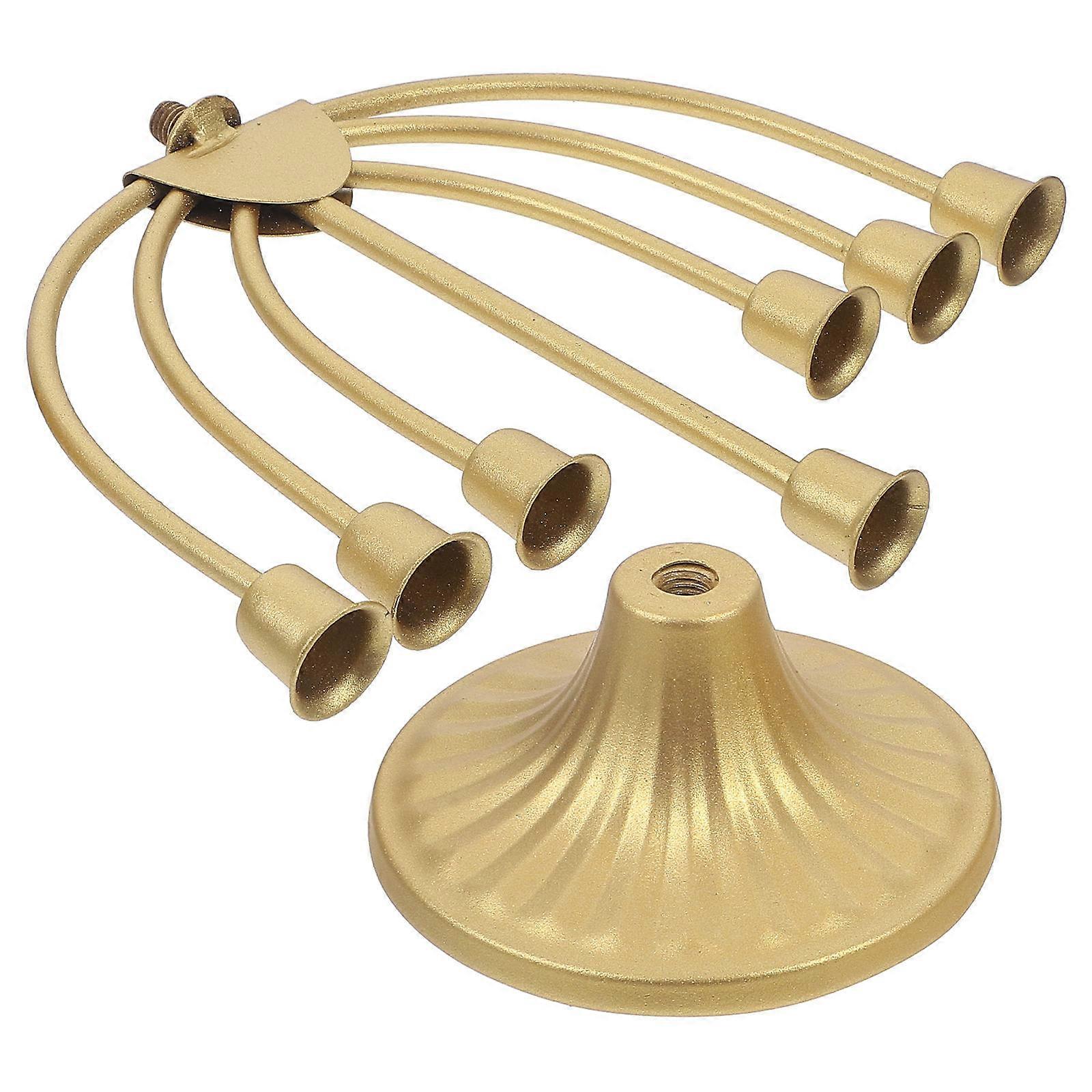 Iron Multi-Head Candle Stand Decorative Item For Home Decoration 7.66X7.47X3.54in 1Pcs