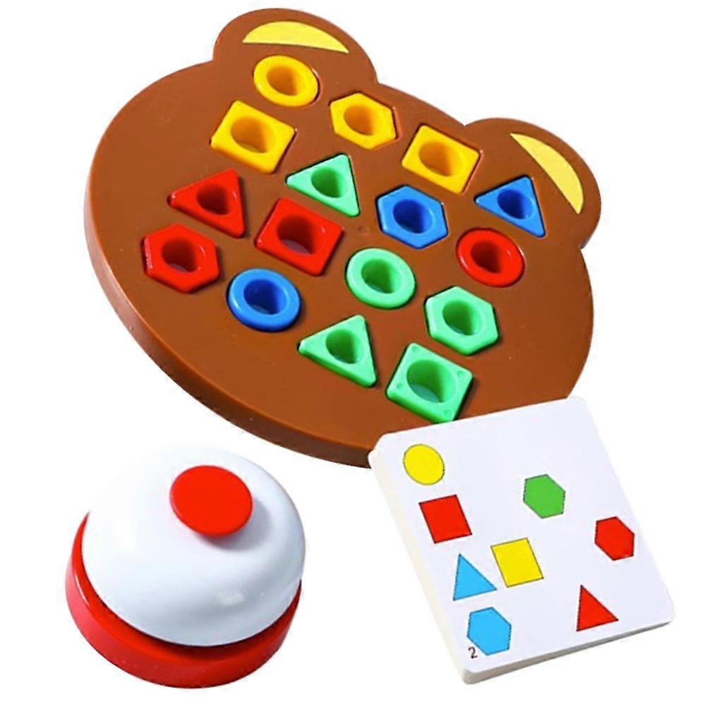 Educational Shape Recognition Toy Designed For Toddlers With Portable Design And Suitable Size For Travel 1 Set