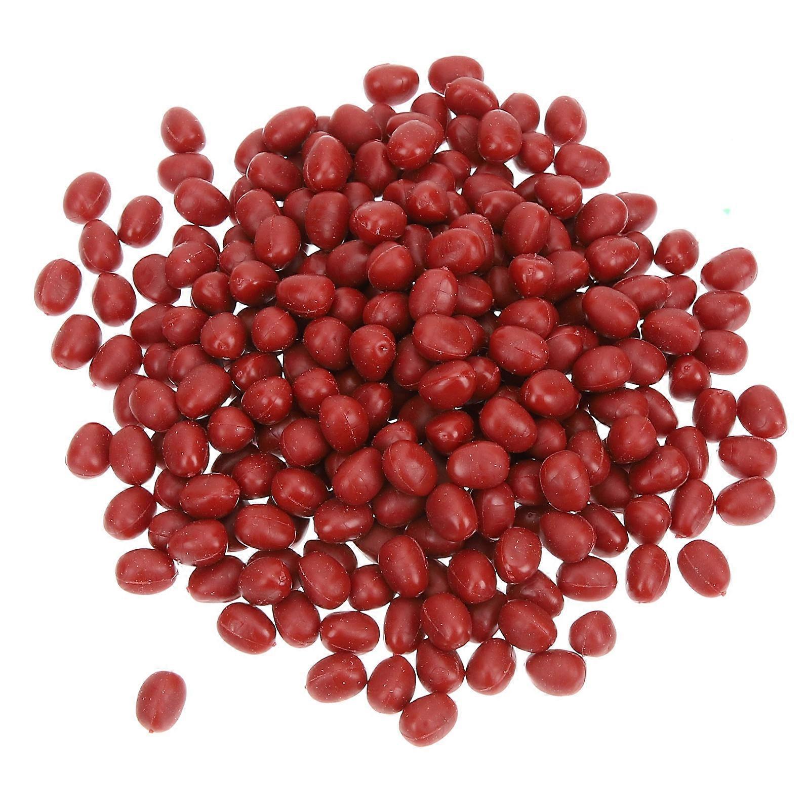 Artificial Red Beans Simulation Model Photography Props 200g 2pcs