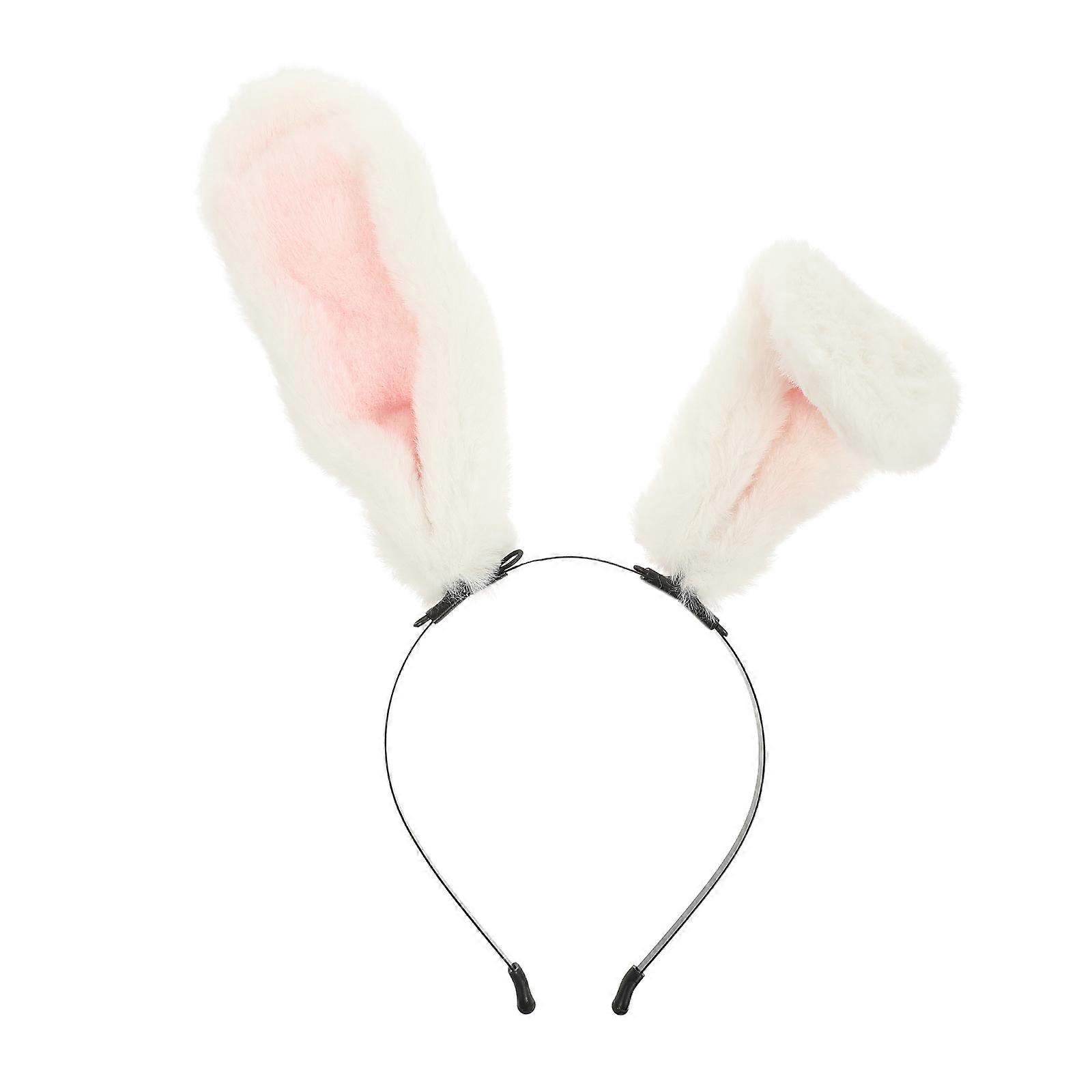 Halloween Bunny Ear Headband – Plush Rabbit Hair Decor for Cosplay & Parties – Lightweight Comfortable Costume Accessory for Adults