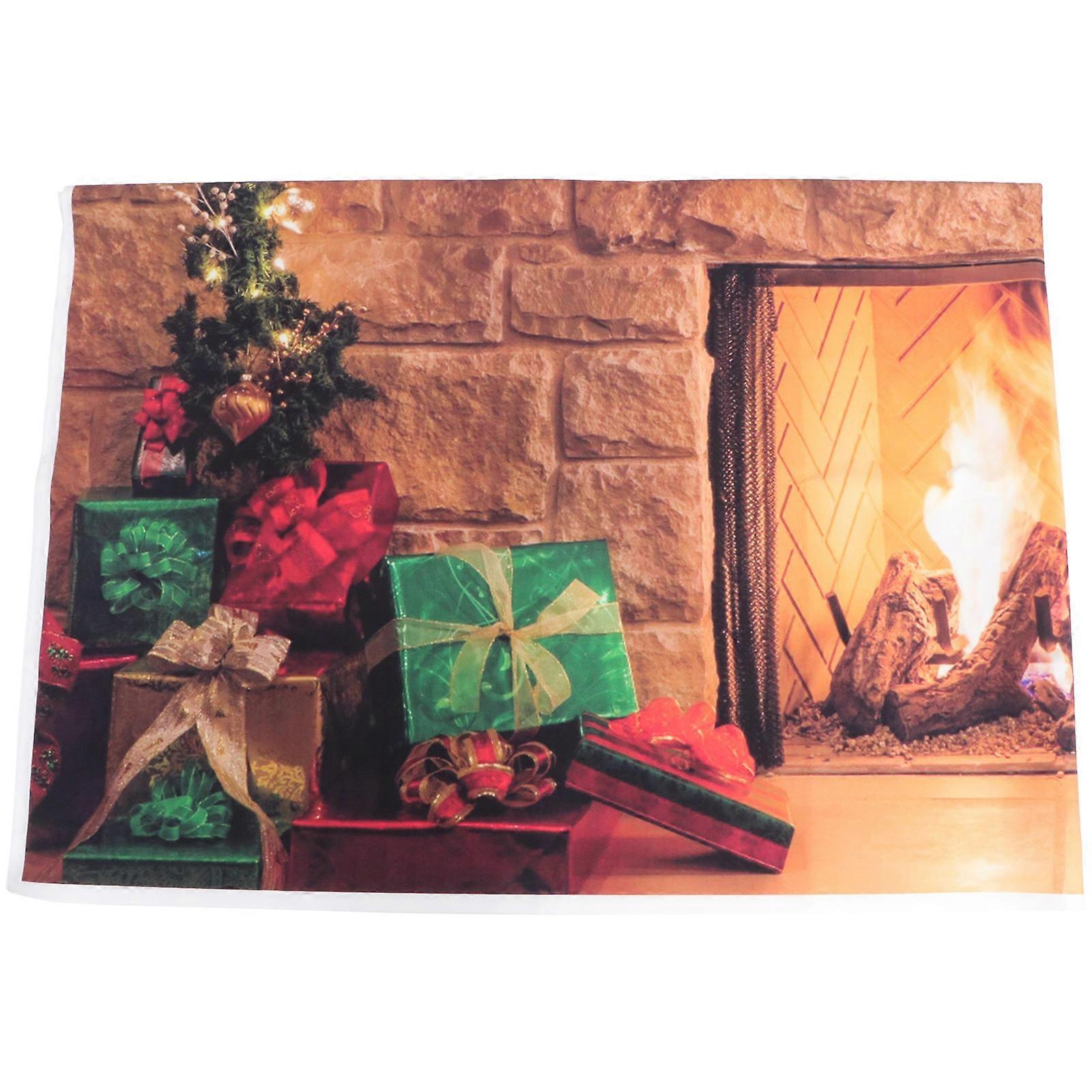 Background Tapestry Christmas Styled Tapestry for Home Use Vinyl Material with Assorted Color 1Pack